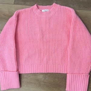 Pink knit sweater
